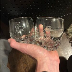 Crown Royal Etched Glass Tumbler Set